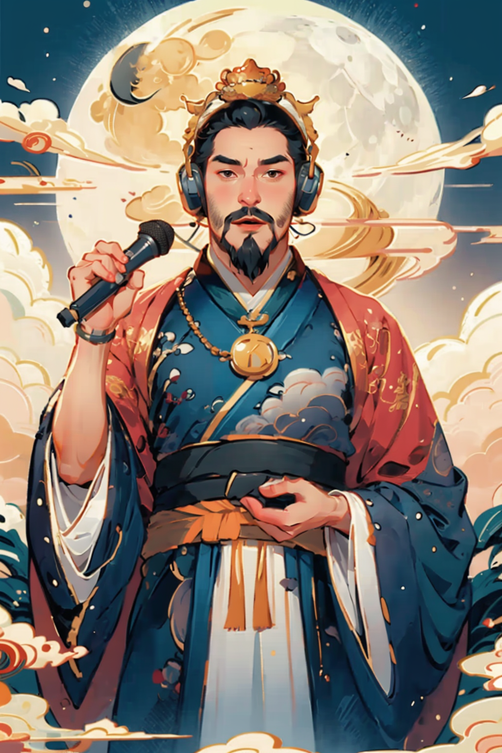 00056-296809823-((masterpiece)), best quality, perfect anatomy,8K wallpaper,_mChinaChic, 1boy, facial hair, solo, chinese crown, black hair, mal.png